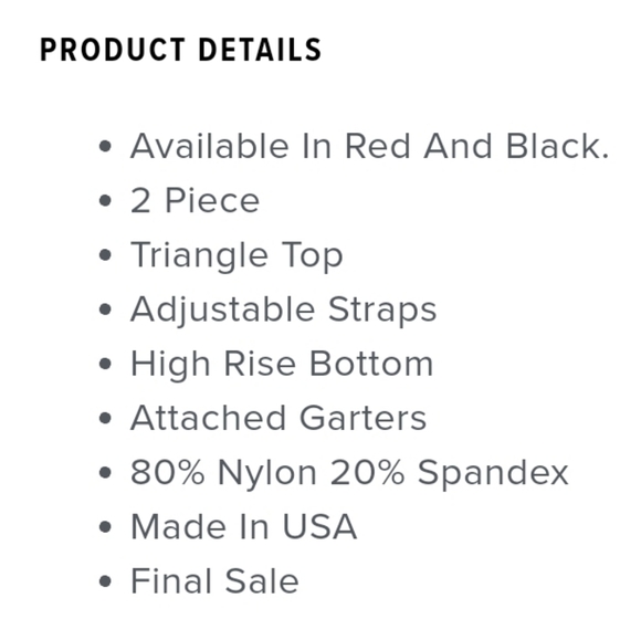 New! 3x [Fashion Nova] 2pc Garter Bikini - Picture 3 of 7